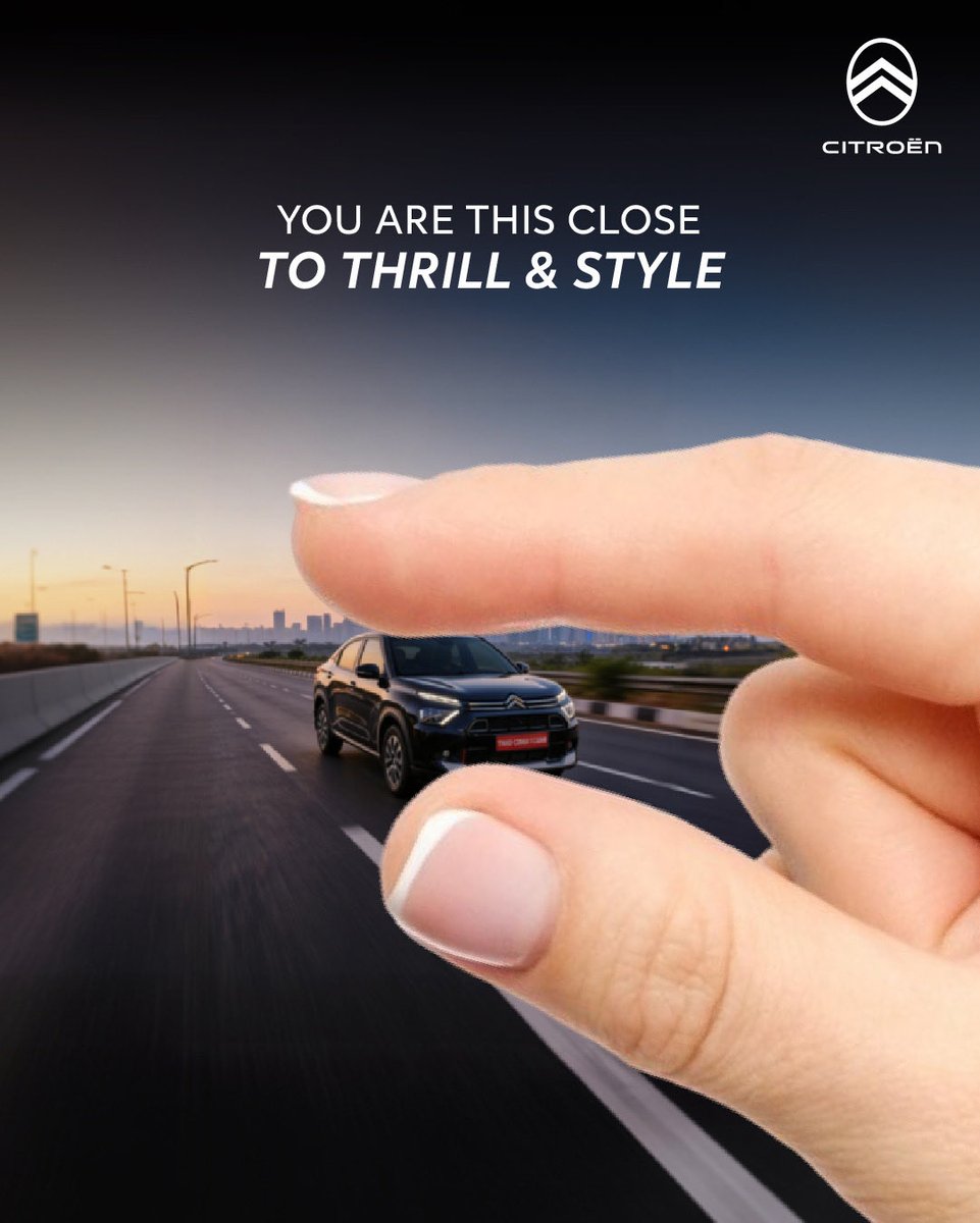CitroenIndia's tweet photo. Closer to comfort.
Closer to safety.
Closer to the drive you deserve.
#CitroënIndia #BasaltX #C3X #AircrossX https://t.co/EA0Ol5pqmR