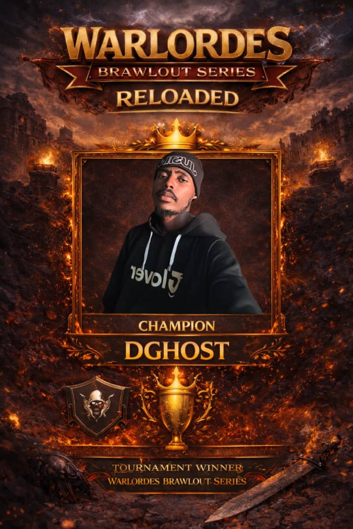The event is over, DGHOST is the winner of <a href="/hammergameworld/">Hammer Games</a> WARLORDES BRAWLOUT SERIES 

His prize? 100,000cNGN🔥
And 10cNGN to the Top 10 on the leaderboard

Watch out for more tournaments and stand a chance to win big playing Warlordes!

For more news, follow and turn on Notis🔔