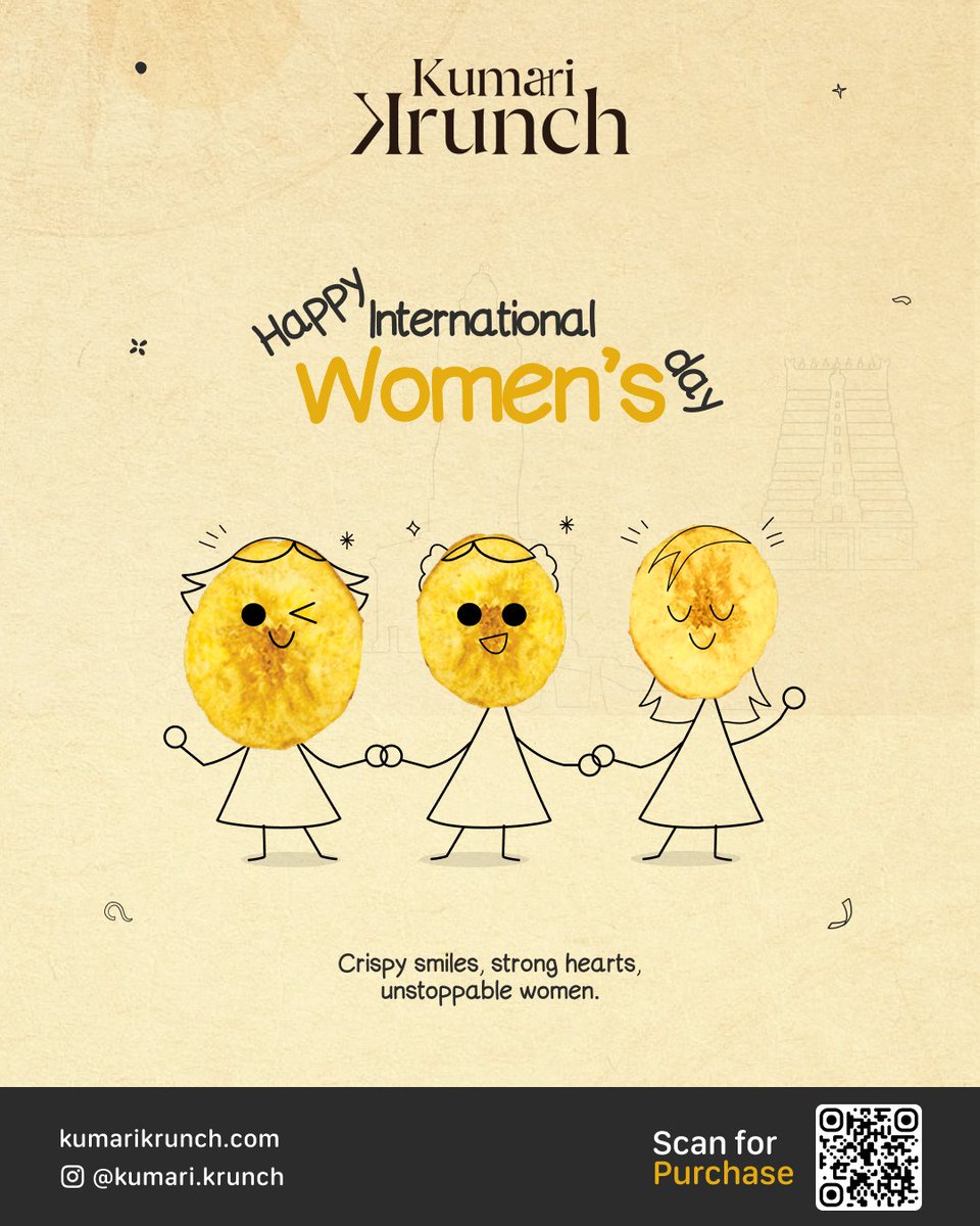 kumarikrunch's tweet photo. Happy International Women’s Day

Kumari Krunch wishes a Happy International Women’s Day to all the incredible women out there. 💜

Your strength, passion, and flavor make the world brighter every day.

#InternationalWomensDay #WomensDay #KumariKrunch #WomenPower #StrongWomen https://t.co/GWlDURoXFk