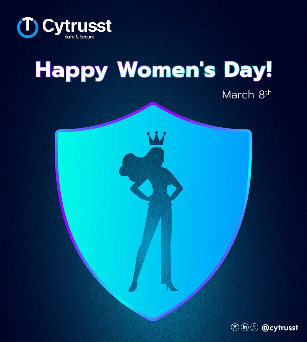 Happy International Women’s Day.

#InternationalWomensDay #WomensDay #Cytrusst #CyberSecurity