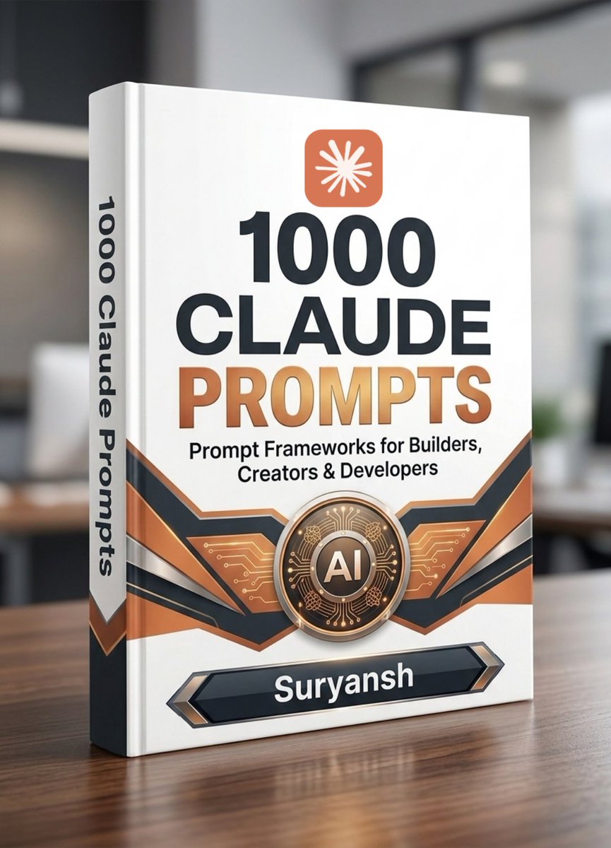 Breaking🚨: People are turning Claude into a $10k/month AI employee.

Not by asking random questions.

But by using power prompts.

I collected 1000 Claude Prompts used for:

• content creation
• AI automation
• business ideas
• YouTube scripts
• marketing

And turned them