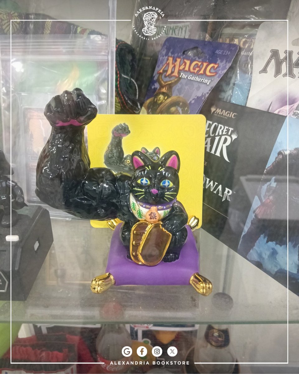 alexabookstore's tweet photo. Thank you for this Power Fortune Cat.
It now sits in our cabinet beside the Magic relics, quietly flexing and watching over the tables. 🐱💪
May it bring good luck to every roll, draw, and shuffle in the store.

#AlexandriaJB #hobbystore #CommunityVibes #JohorBahru #localbusiness https://t.co/h4irhcZgLd