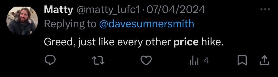 LUFC_26's tweet photo. @matty_lufc1 I will do, just like you do with anything that remotely effects you but tries to take the high ground on match going fans. The definition of a hypocrite. https://t.co/IpZHvqedgb