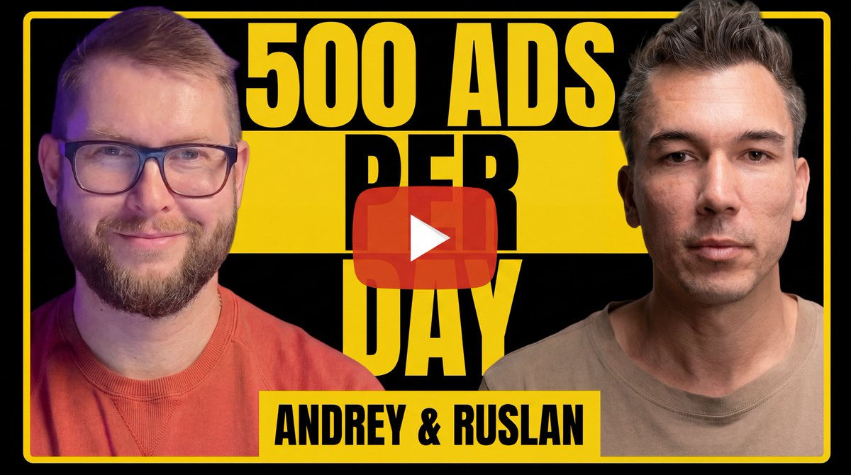 The episode is live with <a href="/bullproofscale/">Bulletproof Scaling</a> <a href="/iamgalba/">Ruslan Galba</a> and <a href="/andreilunev/">Andrei Lunev, PhD</a> !
1.5 hours - we talk all things from bid caps on Facebook to automating Google ads.

Link in the comment. 
Share, like, bookmark!