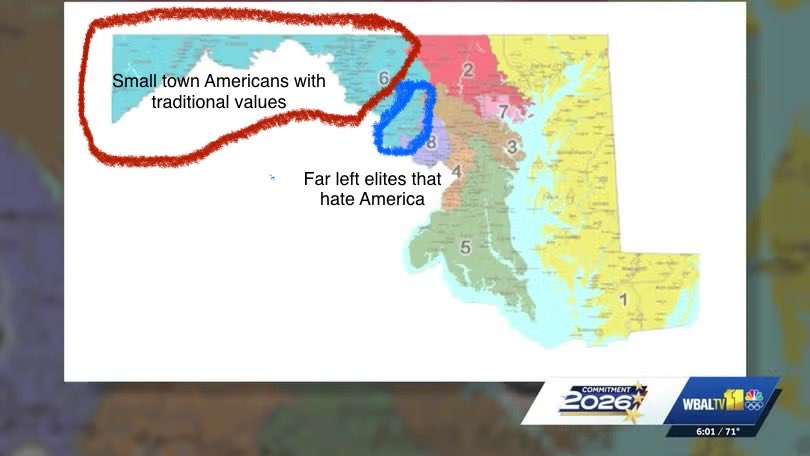 thomasjeans's tweet photo. @Timcast the new Maryland map does the same thing with Montgomery County https://t.co/iiU0kJSoCB