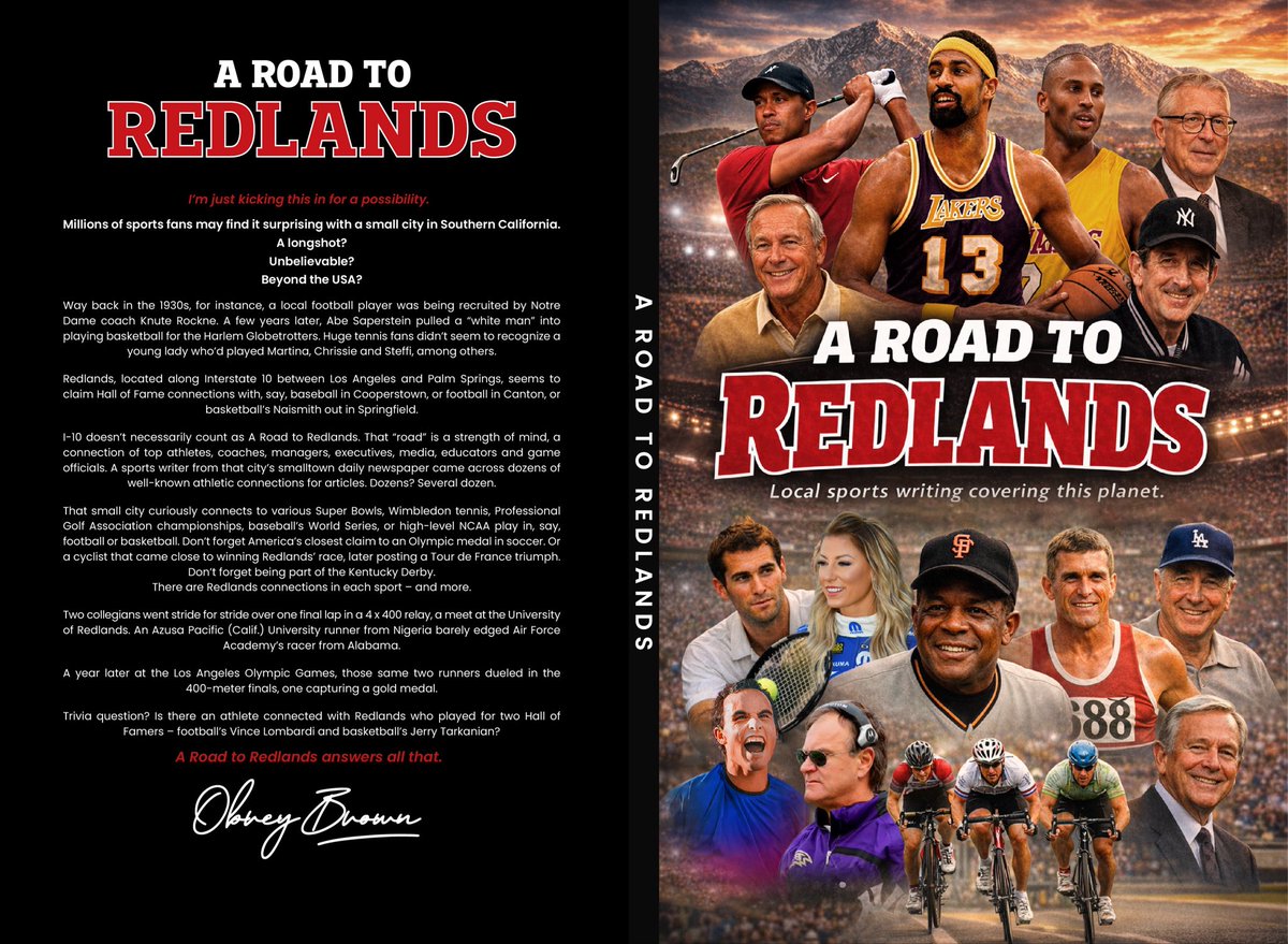 ObreyBrown's tweet photo. That is close to becoming the final cover of my book, A Road to Redlands https://t.co/lCl19EJZgR