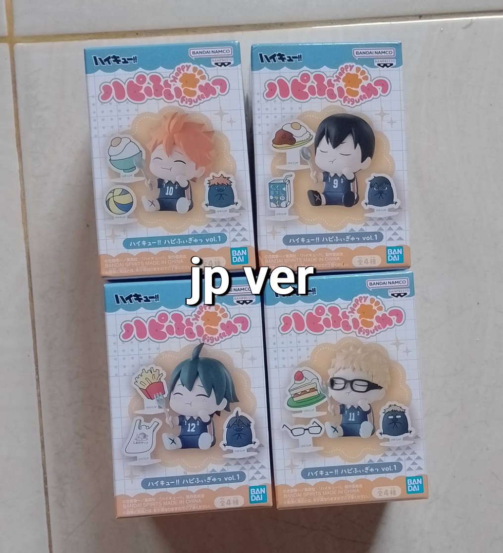 1320zip__'s tweet photo. 02. 

— Happy figure haikyuu ( hq ) 165K/ea

notes : barang masih sealed &amp; per chara ada 2 pcs. https://t.co/uHhKx49NLz