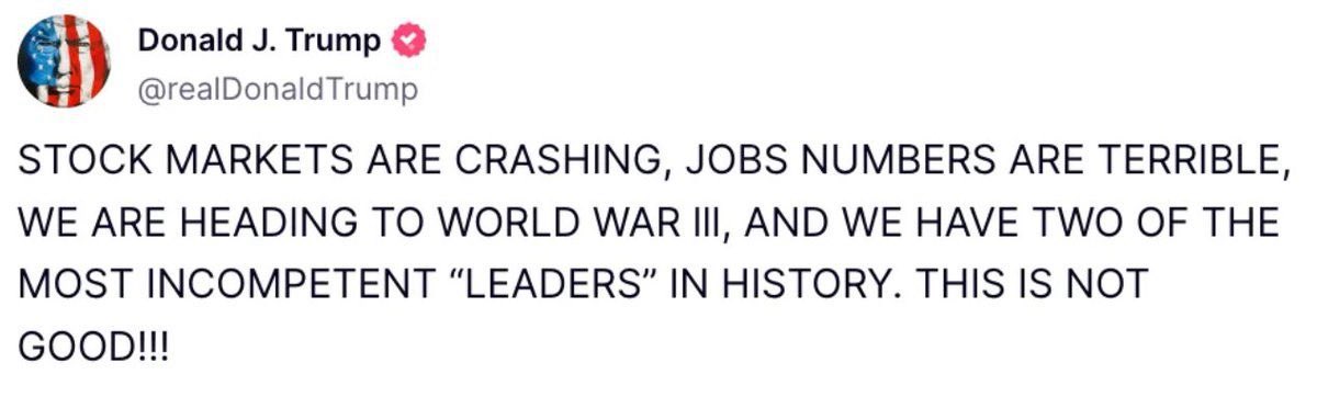 🚨BREAKING: TRUMP POSTED THIS