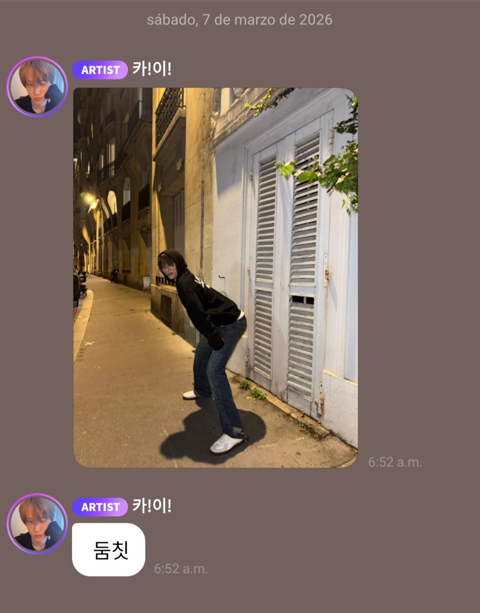 kai_mtyy's tweet photo. 070326🐻 | Actualización de #KAI en 🫧

🕙 21:52 (KST)
🐻: 📷
🐻: Dum-chit (sonido de baile)

#KAI #EXO #엑소 #weareoneEXO @weareoneEXO https://t.co/zGOGcatSXO