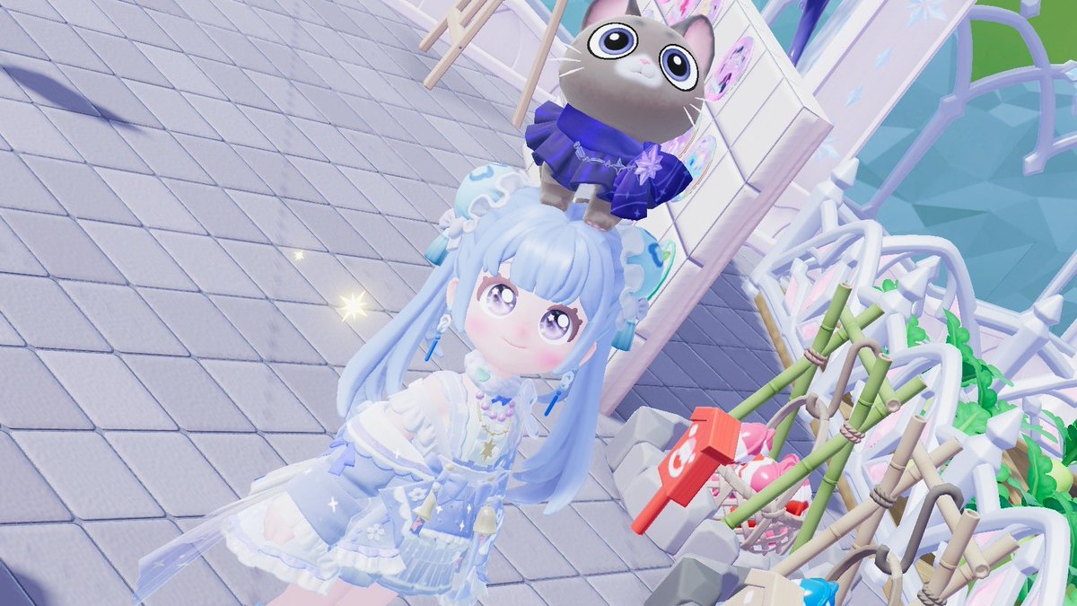 ameme_2213's tweet photo. ちょっとだけ見た目イメチェンしてたら
ついにめちょ🐱が頭に…！！🥺💖

まじ可愛すぎてめちょ🐱の頭に乗せながら、
えちょ🐶の散歩してた♡♡

あと頭に猫居ると帽子取られるんだね🤭💗

 #ハートピア #ハートピアスローライフ 
 #ハートピアフレンド募集 https://t.co/v29mTXkAR4