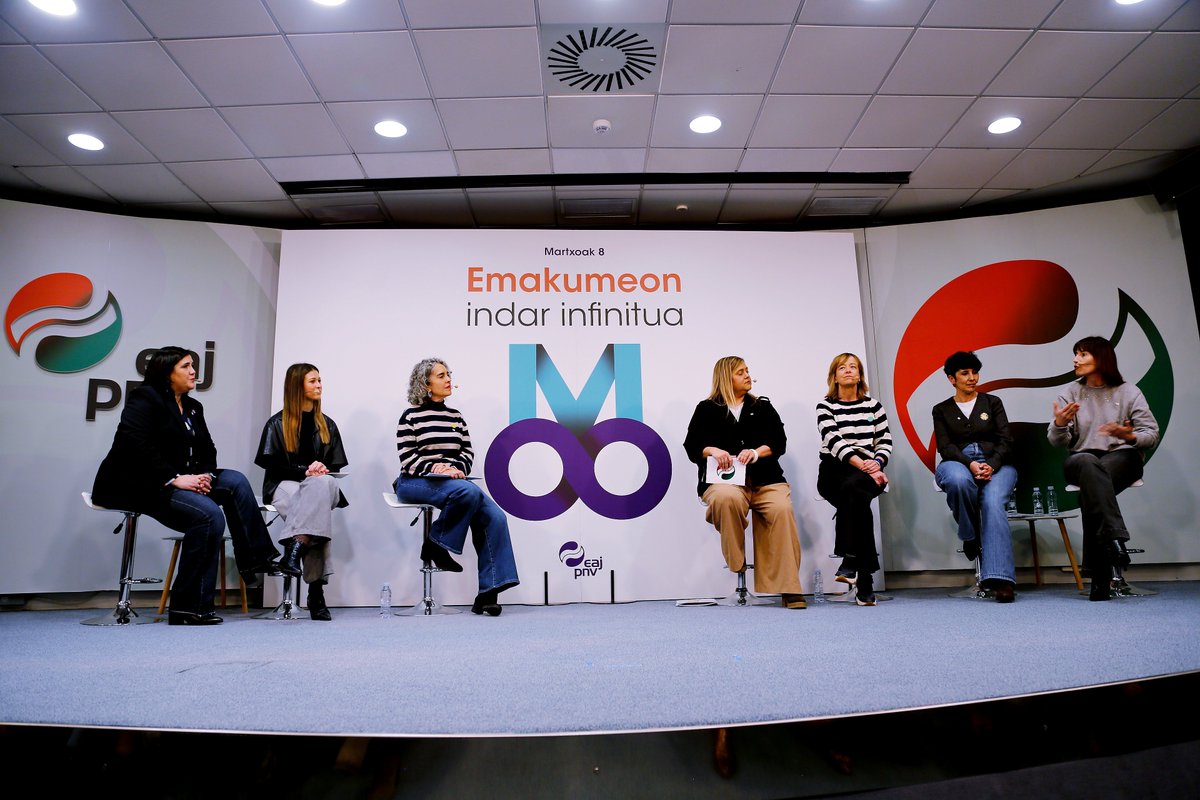💜¡Nuestra fuerza no tiene límites! A las puertas del #8DeMarzo las mujeres de <a href="/eajpnv/">EAJ-PNV</a> hemos reivindicado la necesidad de las políticas de igualdad y nuestra más firme defensa frente a los discursos negacionistas. #Martxoak8 #IndarInfinitua #Berdintasuna