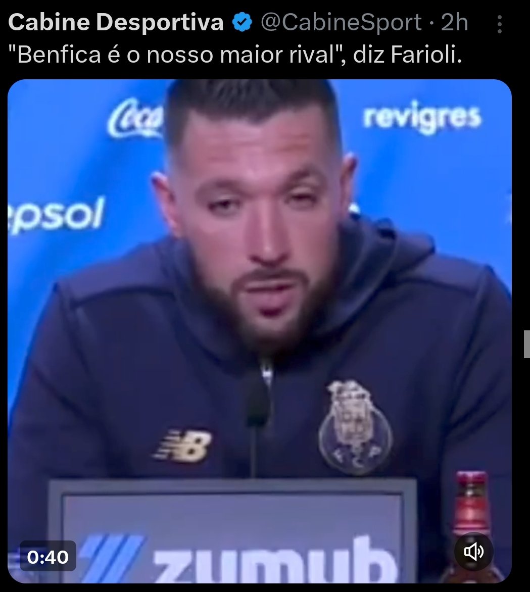 Maior rival do FCP, o Benfica
Maior rival do SCP, o Benfica
Maior rival do Benfica, os benfiquistas