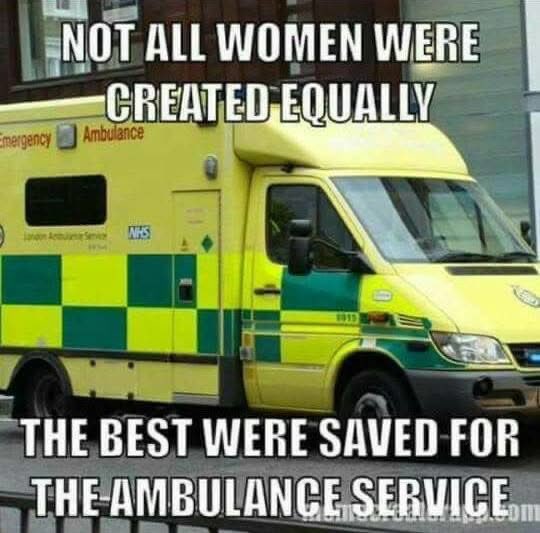 PapaFishtrot's tweet photo. Still true - I work with some amazing women in the @Ldn_Ambulance https://t.co/T0ZEPpIFW4