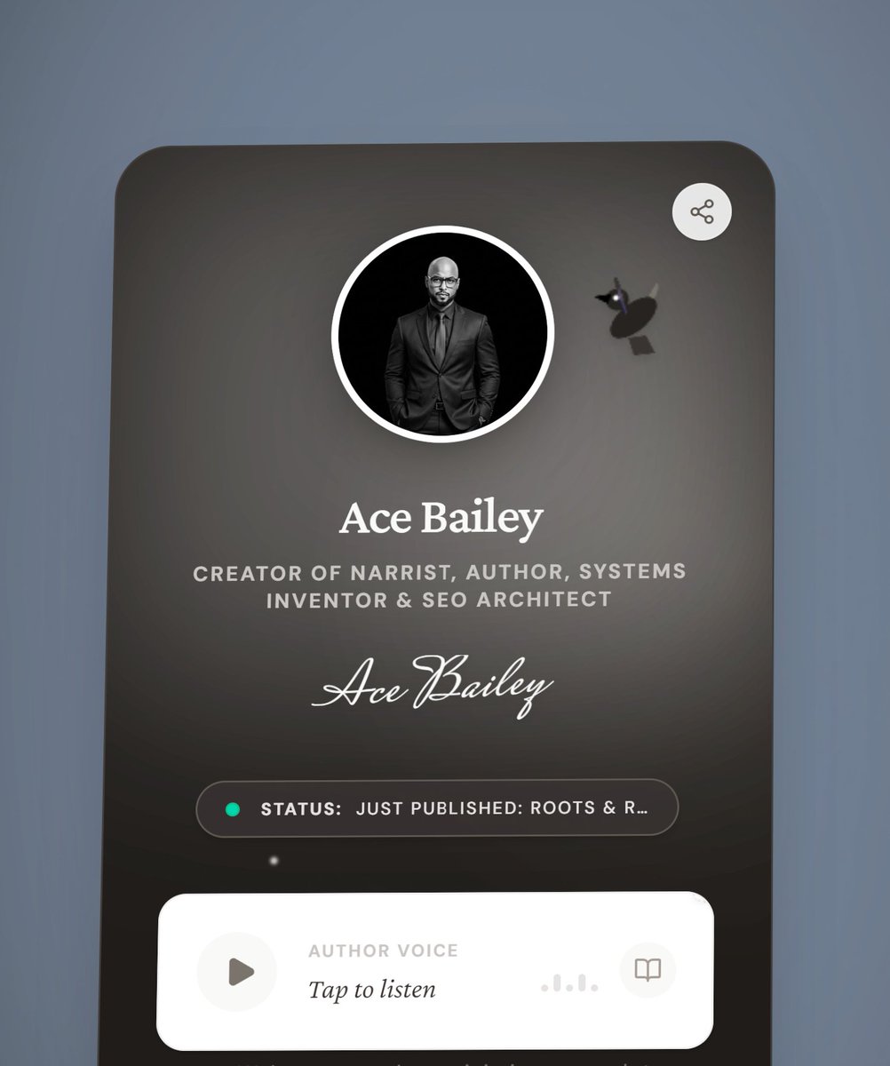 AceBaileyAuthor's tweet photo. The future of indie publishing isn't just digital—it's audible. 🎙️📖

With Narrist, you aren't just publishing a book; you’re creating an immersive experience

✅ Elevate your brand ✅ Reach a wider audience ✅ Own your voice

https://t.co/jTdiudmW7o

#AI #SelfPublishing #Narrist https://t.co/mponduQVan