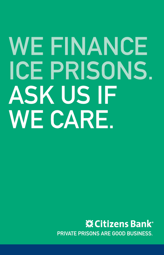 De-ICE Citizens Bank

Yeah your "community" bank is funding companies that build ICE detention centers.

de-icecitizensbank.org

#deicecitizensbank #Resist
