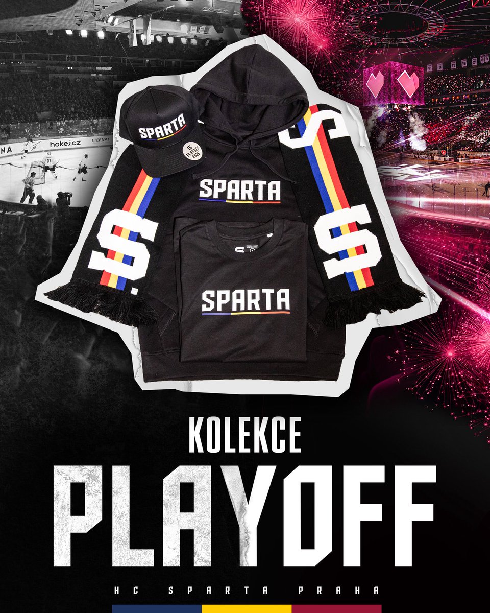 Na playoff pro vás máme nový merch! Mrkněte na něj! 👀⤵️
fanshop.hcsparta.cz/playoff-2026/