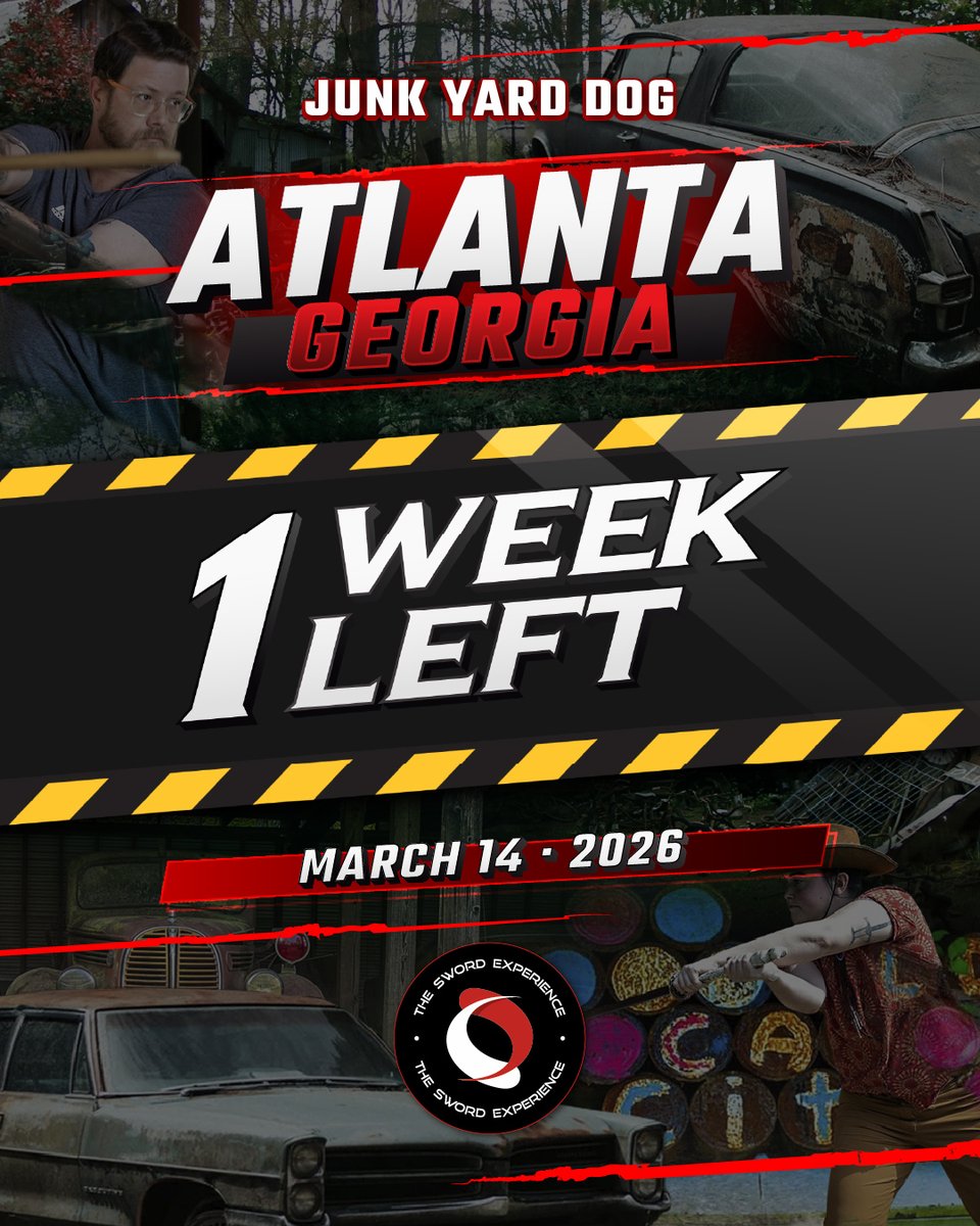 March 14, 2026
📍 Old Car City USA (White, GA) — the legendary junkyard art maze we’re turning into a Sword Experience arena.
If you’ve been waiting for a “cool enough location”… congratulations.
This is it. Get in: swordxp.com/event/elite-ev…