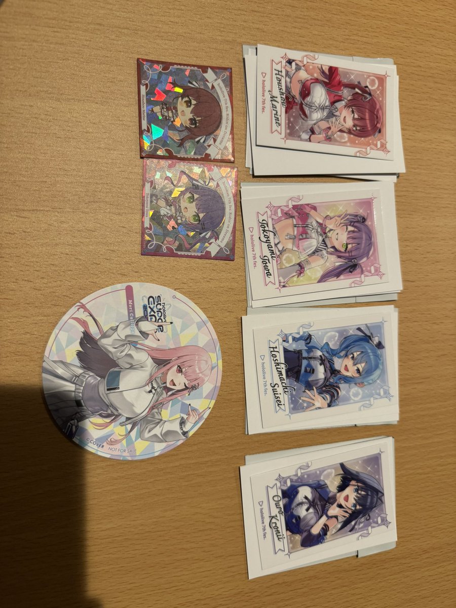 inv_yoel11's tweet photo. 【交換募集】ホロライブ 

7th fes STAGE4

チェキ風カード・キラキラミニキャラランダムステッカー

🏴‍☠️・👾・☄️・⏳

SUPER EXPO 2026 特典コースター

💀

譲) 写真のもの

求) 同種🎹✨、🗿

明日stage4前後の現地手渡し希望です
後日都内手渡しもしくは郵送も可能です

お気軽にお声掛けください！ https://t.co/kg4M2BBoXU