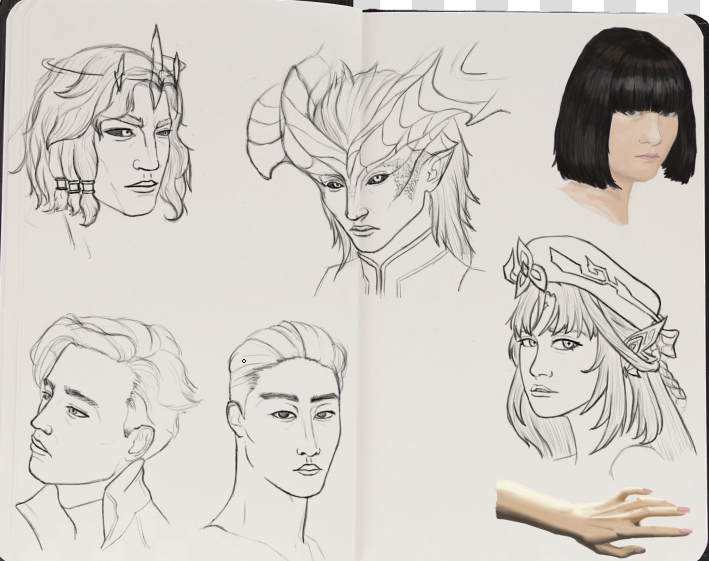 Doppelganger613's tweet photo. Portraits made on the week + random hand

#Krita #drawing #portrait #digitalart https://t.co/0jbnP3ib4R