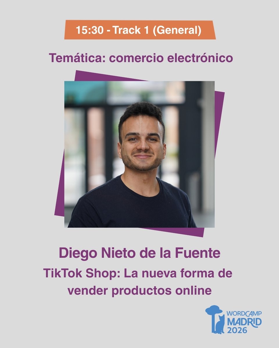 WordCampMad's tweet image. 💥TikTok Shop: La nueva forma de vender productos online

@diegol_com nos trae una ponencia donde veremos las claves del nuevo marketplace de #TikTok, en el que podrás vincular tu catálogo de productos de #WooCommerce para tener un nuevo canal de venta online.

Track 1 - 15:30