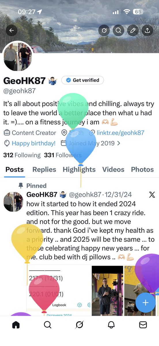 what’s the balloons mean? lol