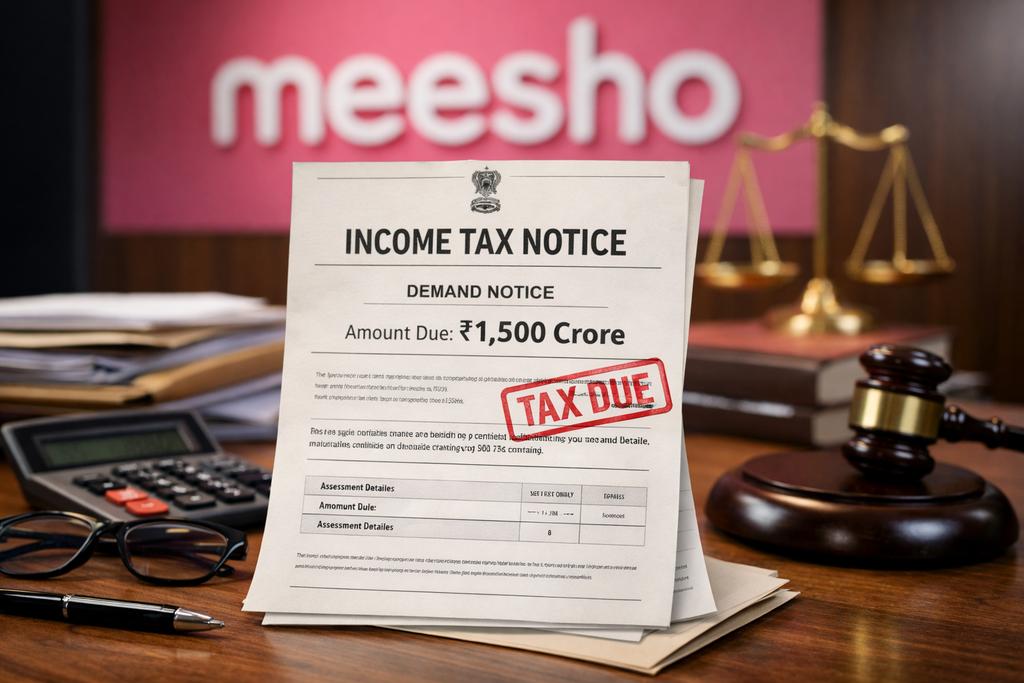 CA_MitVa's tweet photo. 🚨 Tax trouble for Meesho.

The e-commerce marketplace has received an income tax demand of ₹1,500 crore for AY 2023-24 and says it will challenge the order legally.

This comes at a time when the company’s Q3 loss widened 12x YoY to ₹491 crore, even though revenue grew to ₹3,517 crore.
