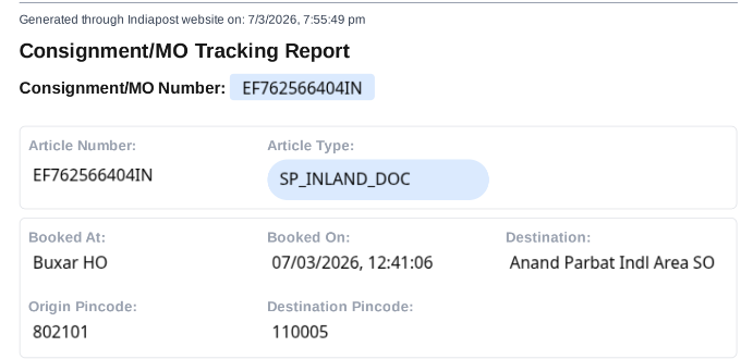 zidiShayar's tweet photo. My 4-post has stuck. its speed post. deliver this asap @IndiaPostOffice https://t.co/2VQfu8wwqN