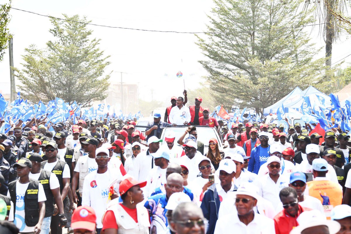SassouNGuesso_'s tweet photo. Le département de la Sangha a répondu présent avec une ferveur exceptionnelle, ce 07 mars à Ouesso, son chef-lieu. 
Une véritable démonstration d'unité de toutes les forces vives lors de notre méga meeting.
Merci infiniment pour cet accueil mémorable ! 
#DSN2026 #JeValide https://t.co/T5SPDR3C4F