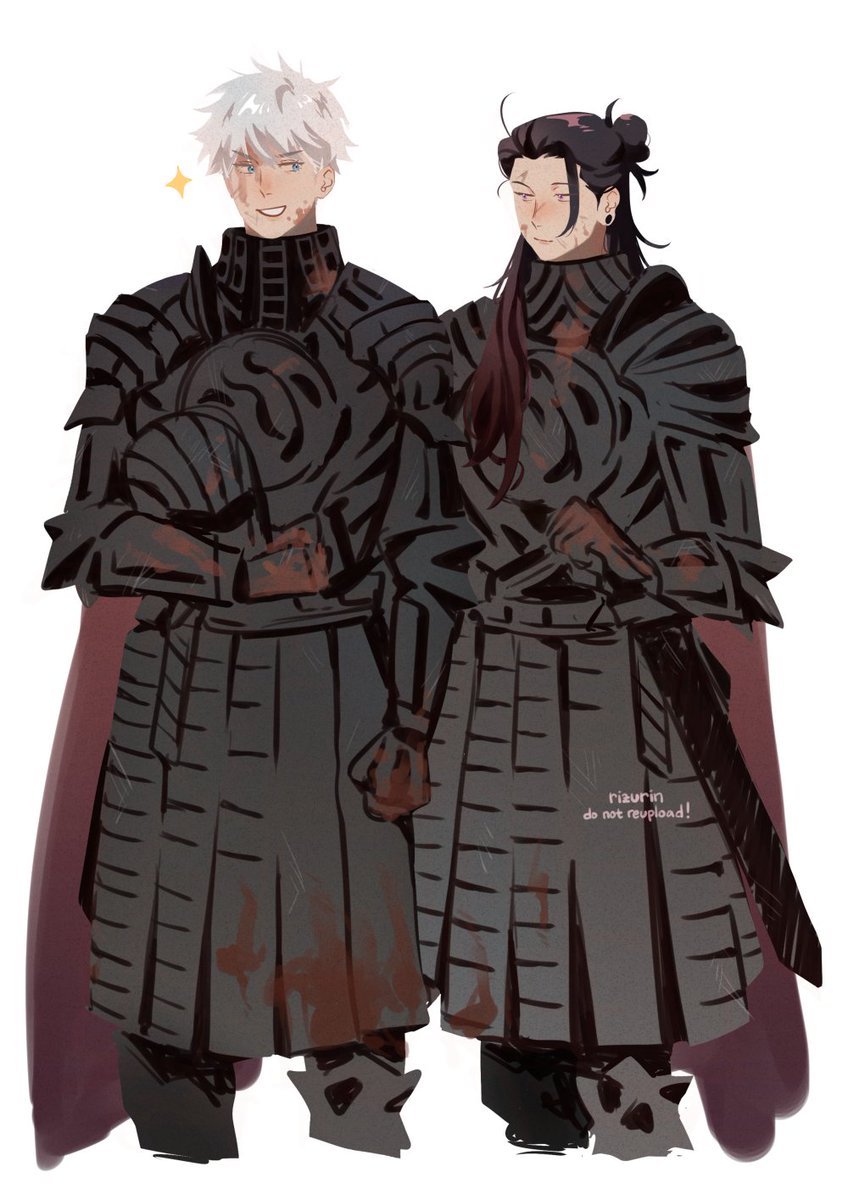 rizurin's tweet photo. goge as knights idk just wanna see them in armors ⚔️ #五夏 https://t.co/HbqC5LBVmk