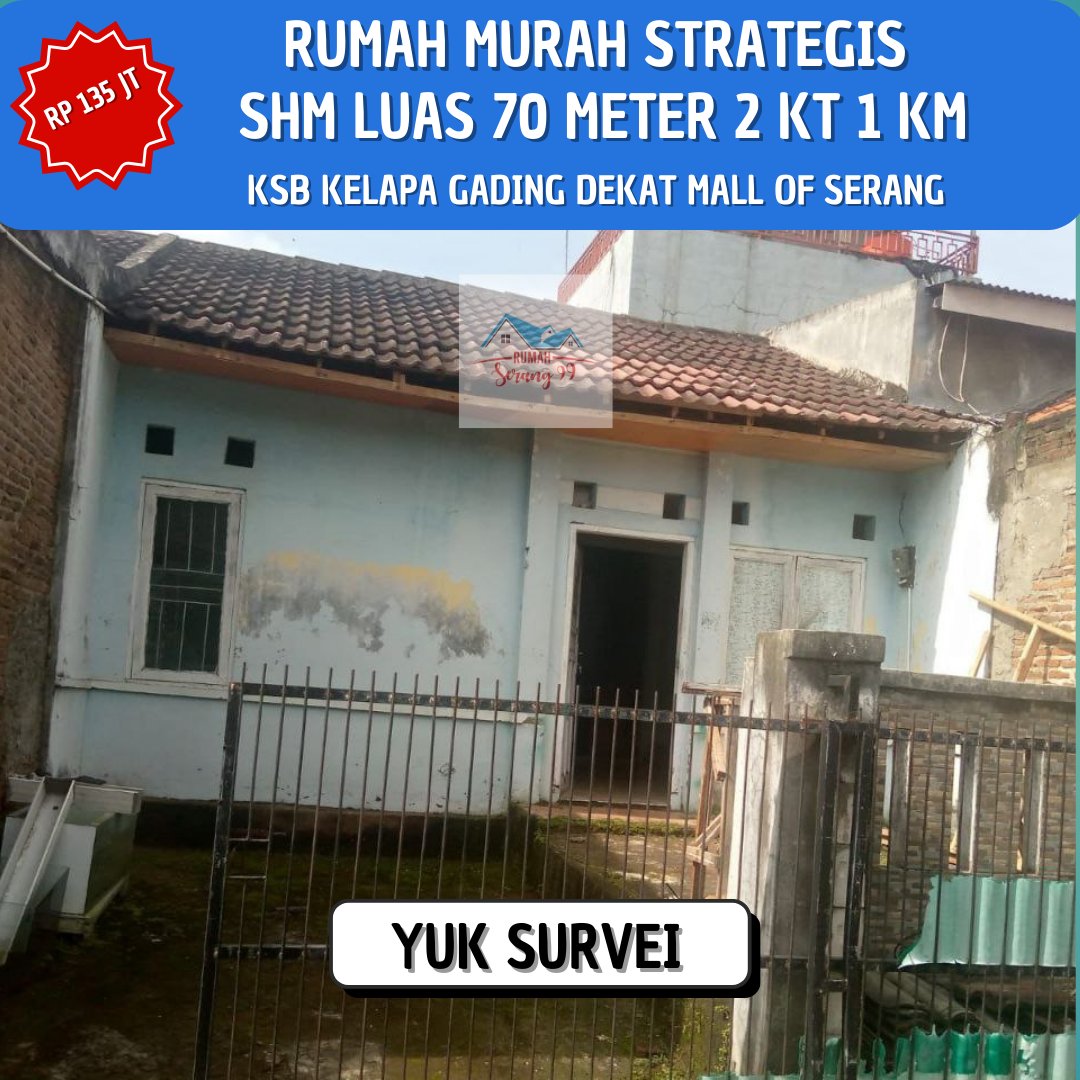 firjars99's tweet photo. Rumah Murah 100 Jutaan di KSB Kelapa Gading Luas 70 m².

Sertifikat. 2 kt 1 km. 

Ke Mall of Serang &amp; Tol Serang Timur cuman 3 menit.

Harga real di Rp 135 jt include notaris.

Yuk segera survei mumpung msh ada

WA 087774807963 https://t.co/HNHc7ENzVZ