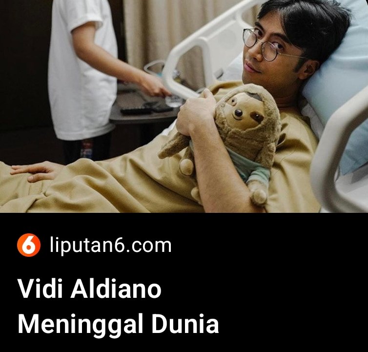 Innalillahi wa inna ilaihi raji’un.

Turut berduka atas berpulangnya Vidi Aldiano, semoga Allah SWT mengampuni segala khilaf dan menerima amal ibadahnya.
Semoga Allah melapangkan kuburnya, menerangi alam barzakh dengan cahaya rahmat-Nya.

Karya dan suara indahnya akan selalu
