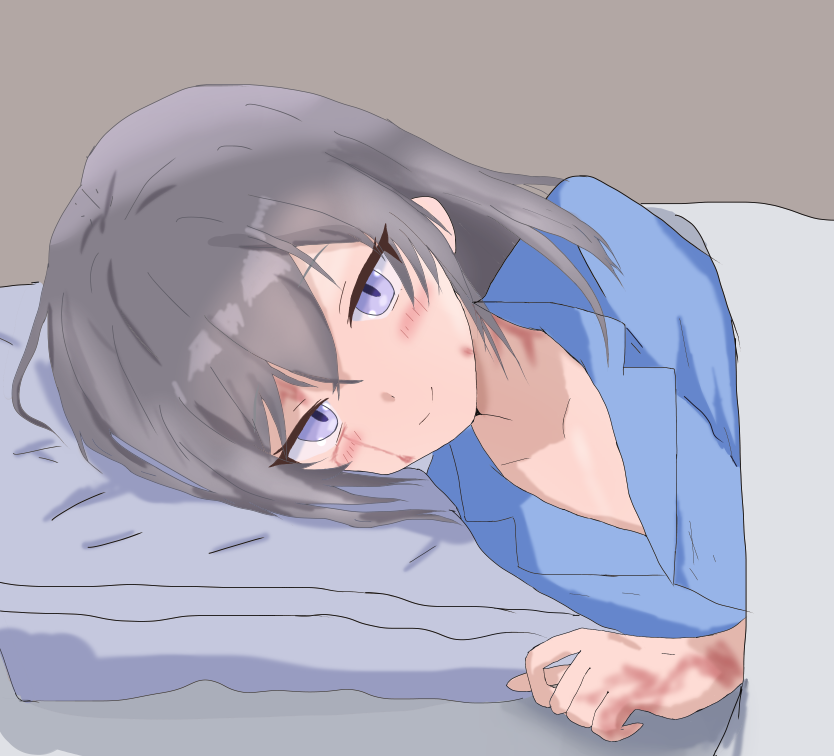 今日のお絵描きここまで。
塗りをシンプルに！を意識して少ないレイヤーで塗ってみたけど、結構きれいに塗れたと思う。
差分も一通り終わったので、明日明後日にはアップできるかも？