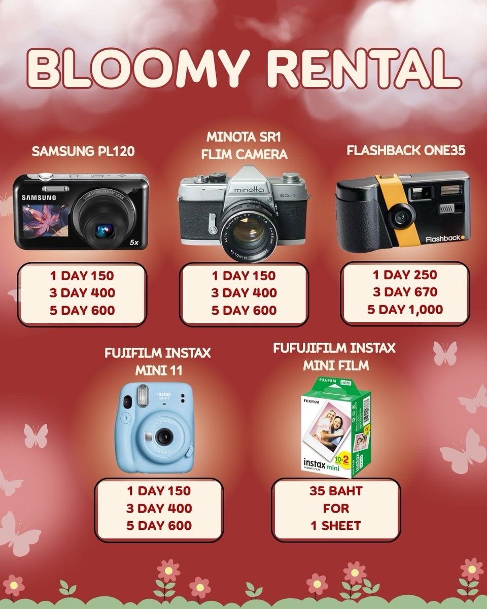 #เช่ากล้องเชียงใหม่
#นัดรับได้
#ต่างจังหวัดก็ส่ง
สนใจติดต่อ ig bloomyrental