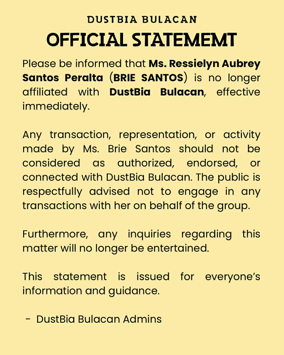 dustbia_bulacan's tweet photo. For everyone’s info.

#Dustbia 
#DustbiaBulacan https://t.co/fKw3dQXsXg