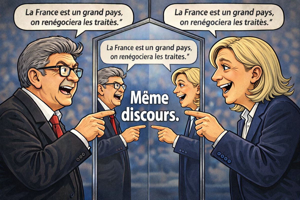 LaTeamFrExit's tweet photo. La « renégociation des traités européens » est un mythe.
Pour modifier les traités de l’Union européenne, il faut l’unanimité des 27 États + ratification dans chaque pays (parlement ou référendum).
Il faut donc 54 accords unanimes, ça n'arrivera JAMAIS ! https://t.co/MlXCKSdTzM