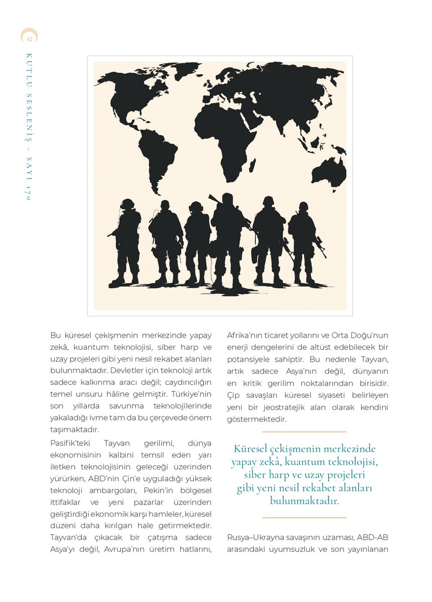 kutlu_seslenis's tweet photo. Kutlu Sesleniş Dergisi 170. sayı...

@Ufukakay60: Küresel Savaş Mimarisi ve Türkiye’nin Güvenlik Yaklaşımı https://t.co/8do3yoTe7s