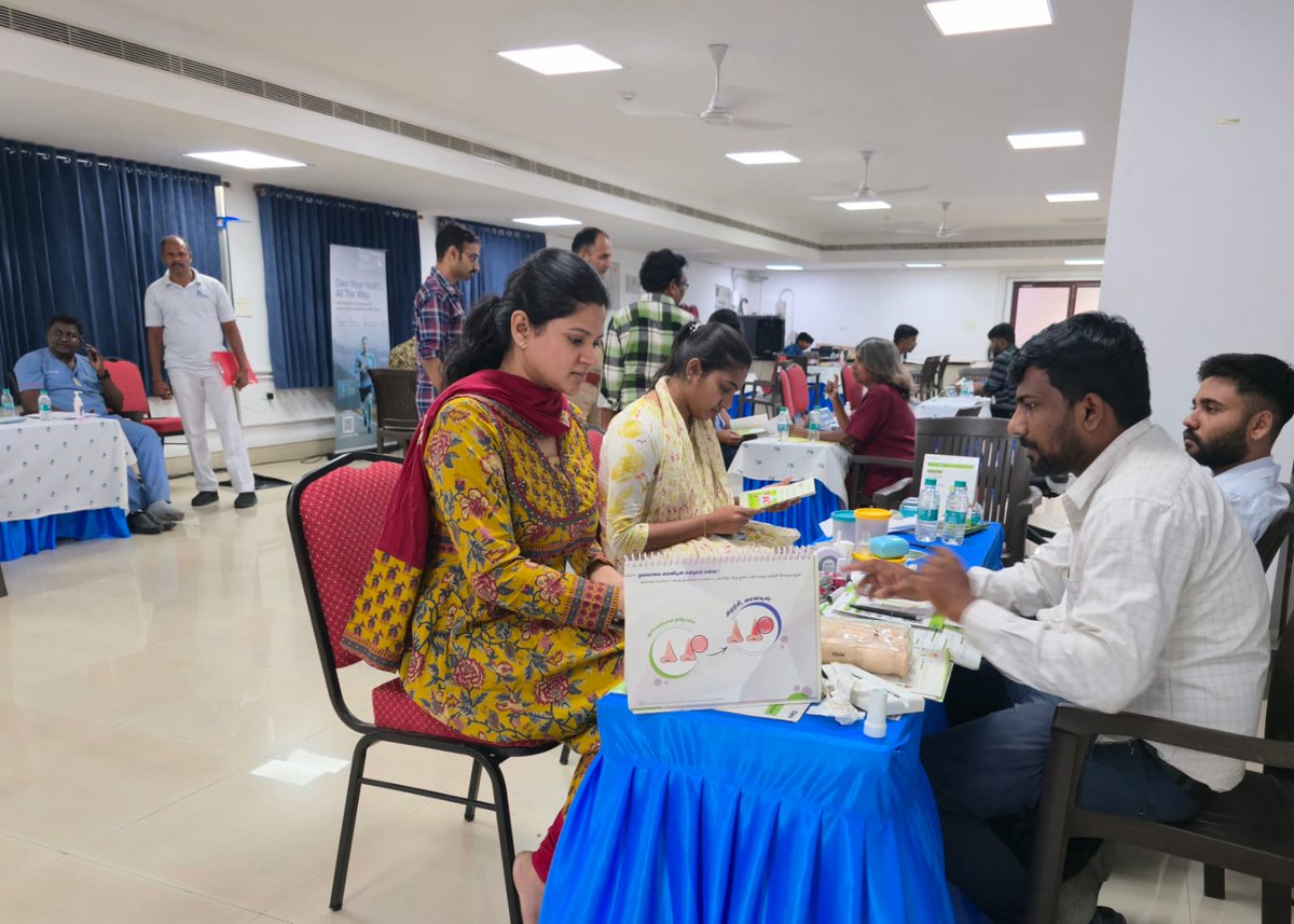 ChennaiCustoms's tweet photo. “On #InternationalWomensDay, Air Cargo Commissionerate Chennai organized a Health Awareness &amp; Medical Screening Camp (6–7 March) for officers &amp; staff, promoting preventive healthcare.” 🩺🌸 @cbic_india https://t.co/dU2vyrNIIo