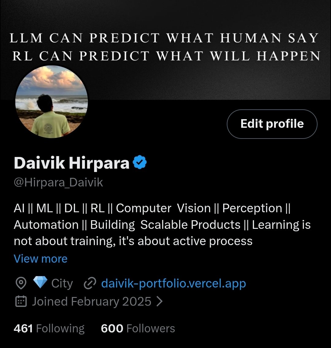 Hirpara_Daivik's tweet image. We are 600 strong 💪 
Let's go for 1000...

We can connect...
If you are in tech
#Technology #letsconnect