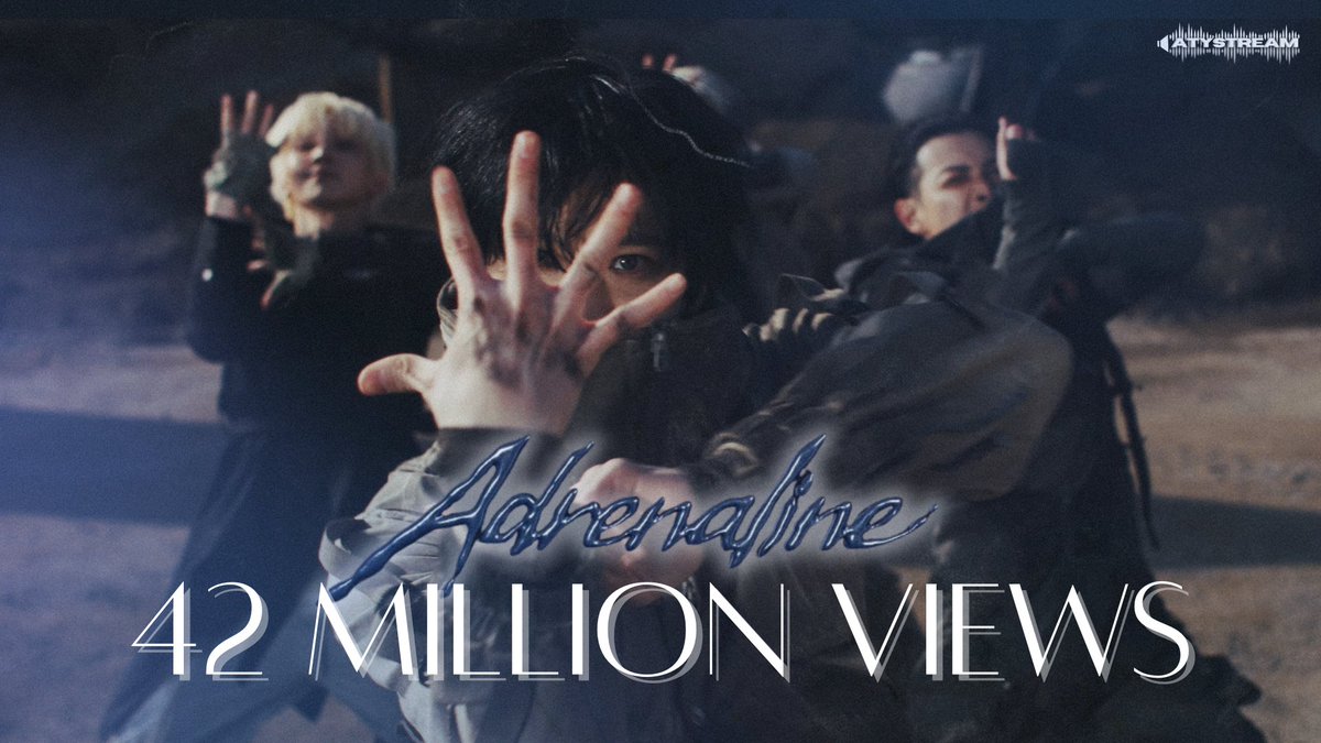 ATYstream's tweet image. ˗ˏˋ⚡Adrenaline 42M ⚡ˎˊ˗

Congratulations to #ATEEZ &amp;amp; ATINY! 'Adrenaline' MV by @ATEEZofficial has reached 42.000.000 views! ✨🥂

{🌱}
#에이티즈 #ADRENALINE #GOLDENHOUR #GOLDENHOUR_Part4