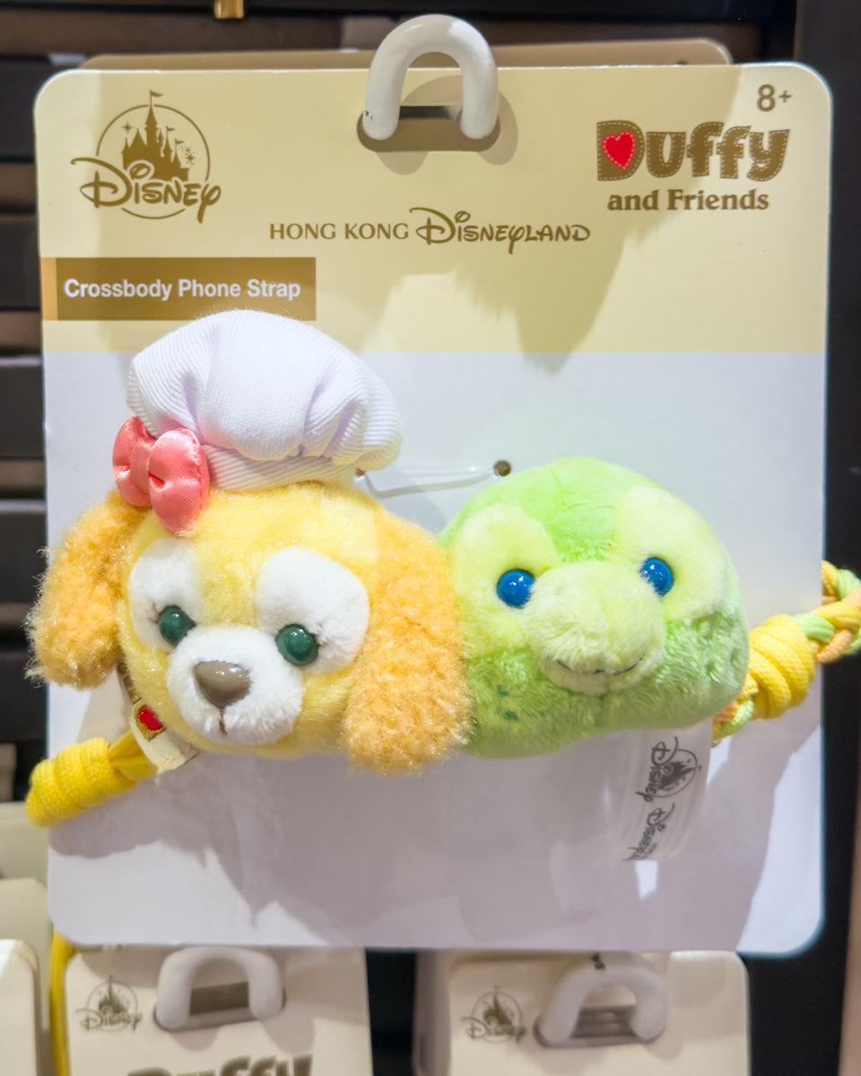 香港ディズニーランド ダッフィー&フレンズの斜めがけ携帯ストラップ
