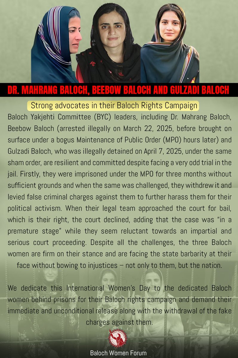 Baloch Women Forum tweet media