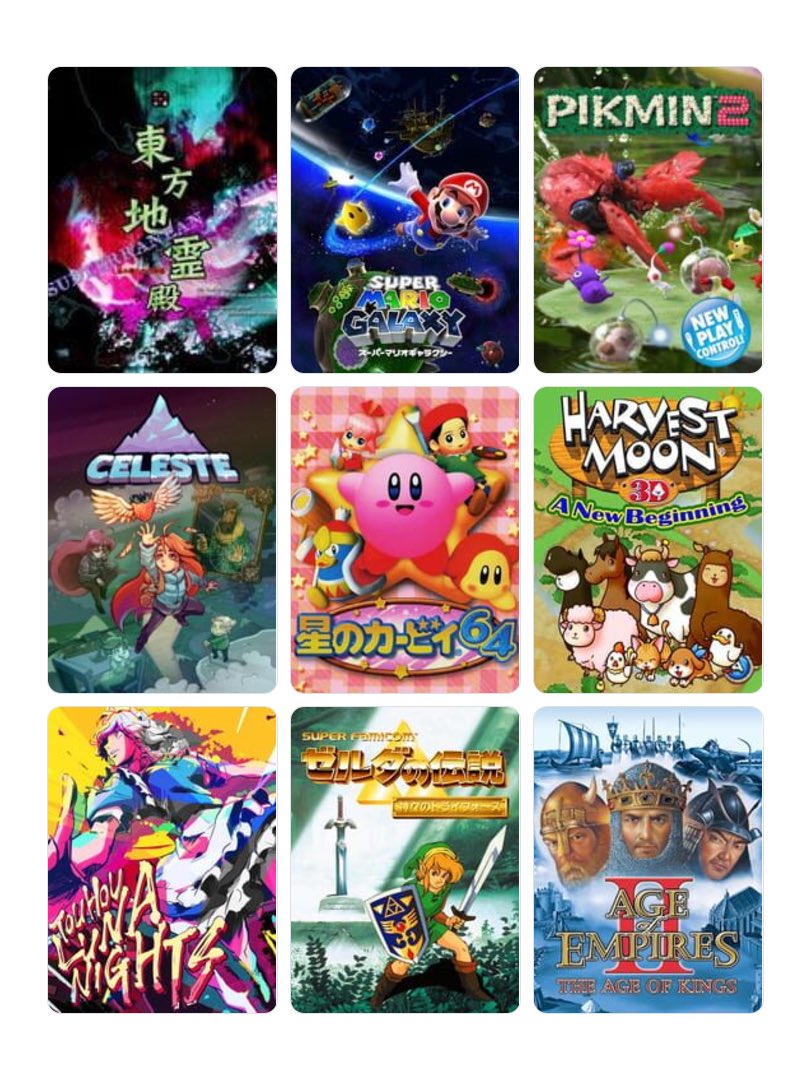 私を構成する9つのゲーム
#My9Games #私を構成する9つのゲーム
my9games.com/s/473dc3c00c5c…