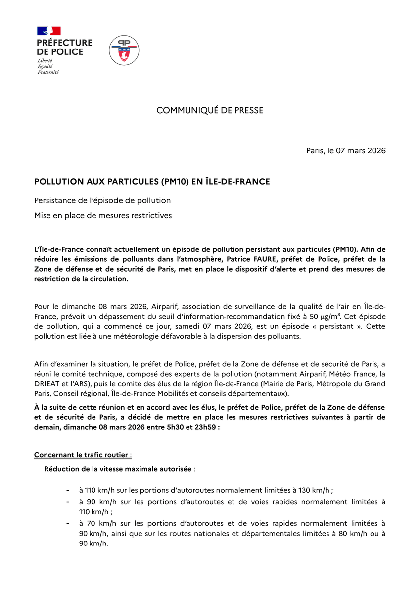 Préfecture de Police tweet media