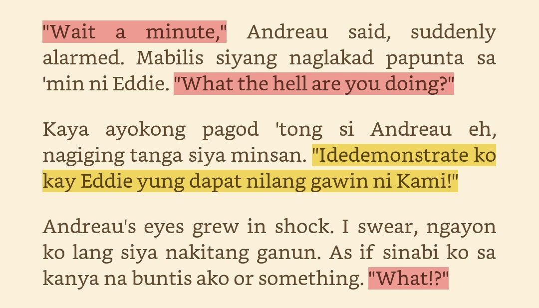 lengwrites's tweet photo. andreau's life flashed right before his eyes sa part na 'to lmao https://t.co/Vuf2TLtMRc