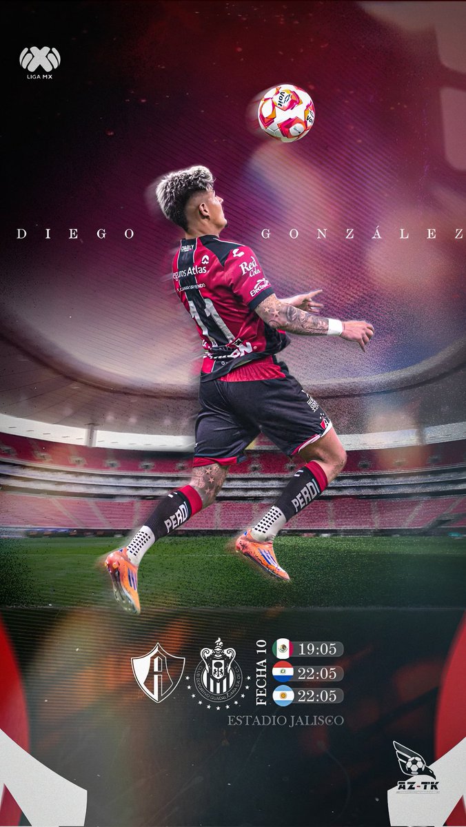 Noche de fútbol en el Estadio Jalisco.
@diegogonzalez011 y Atlas buscan hacerse fuertes en casa. ⚽🔥

#Volaremosjuntos 🦅