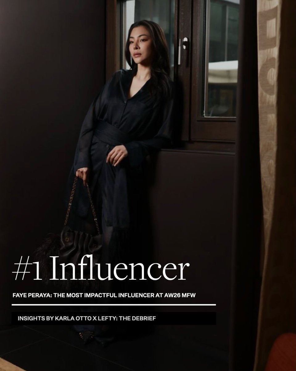 Karla Otto, one of the most influential public relations agencies in the luxury and fashion industry, mentioned on their Instagram account Faye’s first place in EMV during Milan Fashion Week.

This type of agency works directly with major brands, designers, and international