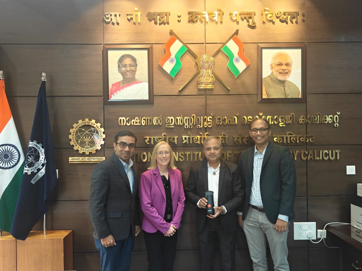 nitcofficial's tweet image. Strengthening global academic ties 🌍
National Institute of Technology Calicut had the privilege of hosting a distinguished delegation from Clemson University, USA, on 4 March 2026. 
@EduMinOfIndia @AICTE_INDIA 
#NITCalicut #ClemsonUniversity #GlobalCollaboration