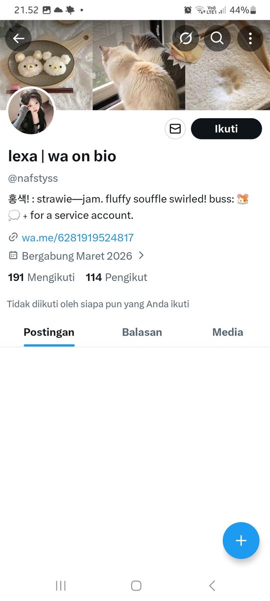prettiezs's tweet photo. @cutiepiws @aeriuchaan ini akun lain yg dia punyaa https://t.co/QJeSAA86oZ