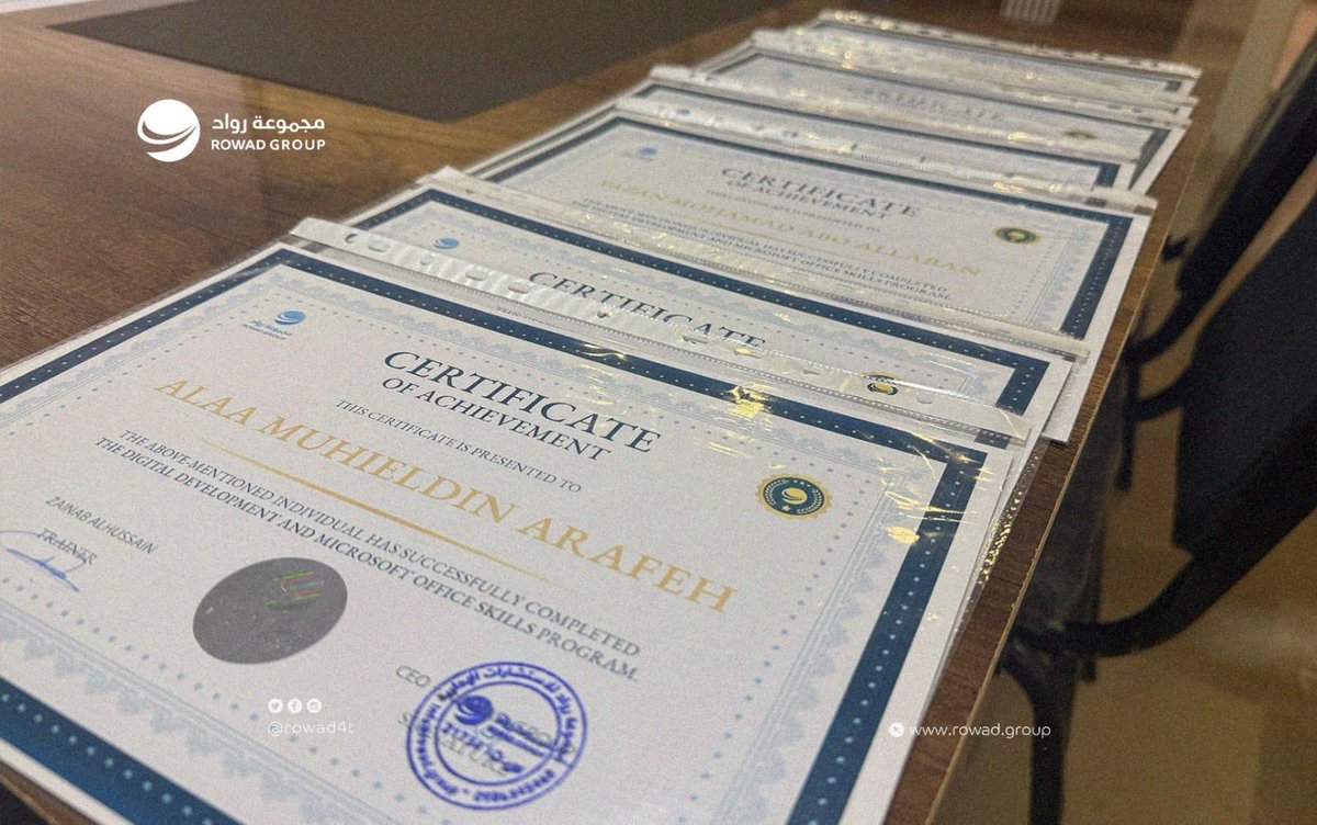 rowad4t's tweet photo. يسرّ مجموعة رواد للاستشارات الإعلان عن اختتام دورة التطوير الرقمي التي نُفذت لصالح فريق مؤسسة بسمة أمل – مكتب دمشق، ضمن جهود تعزيز القدرات المؤسسية ومواكبة متطلبات التحول الرقمي في بيئات العمل الحديثة.

شكّل البرنامج فرصة لتطوير المهارات الرقمية وتحسين كفاءة العمل باستخدام أدوات وتقنيات حديثة تسهم في رفع مستوى الأداء المؤسسي.

كل الشكر لفريق مؤسسة بسمة أمل على التفاعل والحرص على التطوير المستمر، ونتطلع إلى المزيد من البرامج والشراكات القادمة.

للإستفسار عن برامج التدريب والتطوير المؤسسي يمكنكم التواصل معنا عبر الرسائل أو عبر قنواتنا
الرسمية.

#مجموعة_رواد
#مؤسسة_بسمة_أمل
#التطوير_الرقمي
#بناء_القدرات