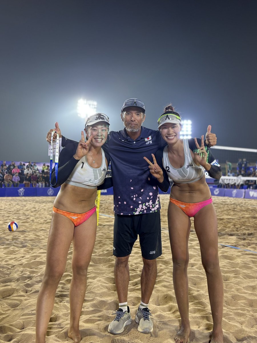 Volleyball World Beach Pro Tour
Bhubanesware 🇮🇳Challenge Semifinals💃🏐
Shiba/Reika JPN 2 (22-20, 21-12)0 Myszkowski/Kan USA
明日の決勝へ💪